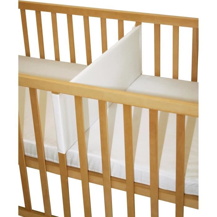 ROBA Réducteur de lit bébé, 60x120 cm, nid de bébé, canvas blanc
