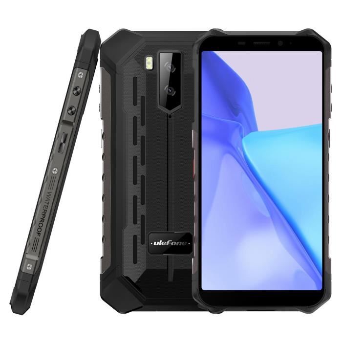 Ulefone Armor X9 Pro Smartphone Téléphone Portable Robuste 64Go Android 11 Incassable Antichoc Étanche 5000mAh NFC Noir