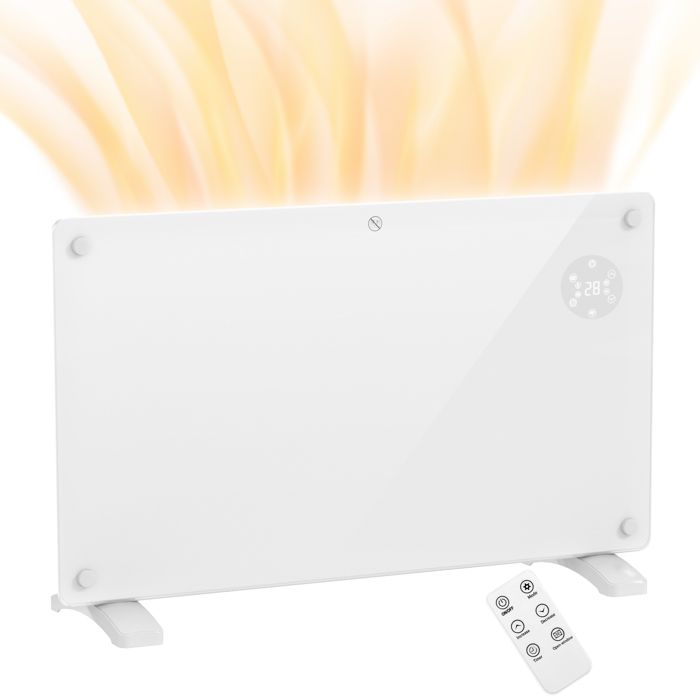 Radiateur électrique HOMCOM au sol ou mural 1500W affichage LED
