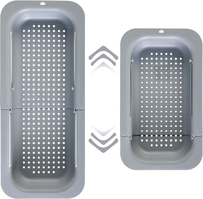 Lot De 2 Passoires Pour évier U2013 Passoire Extensible En Plastique Pour évier U2013 Passoire Pliable