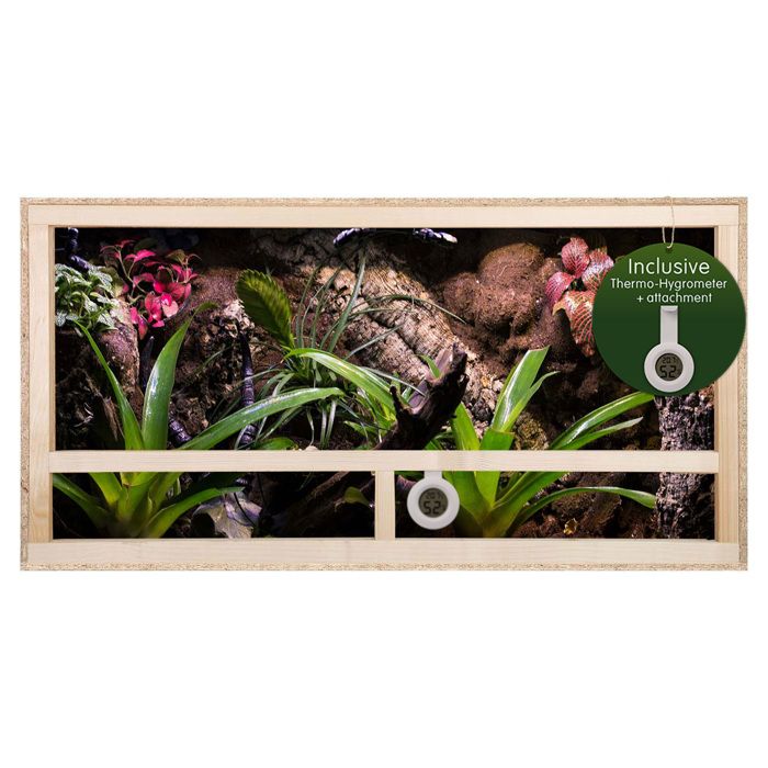 Meilleurs prix pour Repiterra® Terrarium 100x50x40cm en bois pour reptiles et amphibiens avec aérations latérales