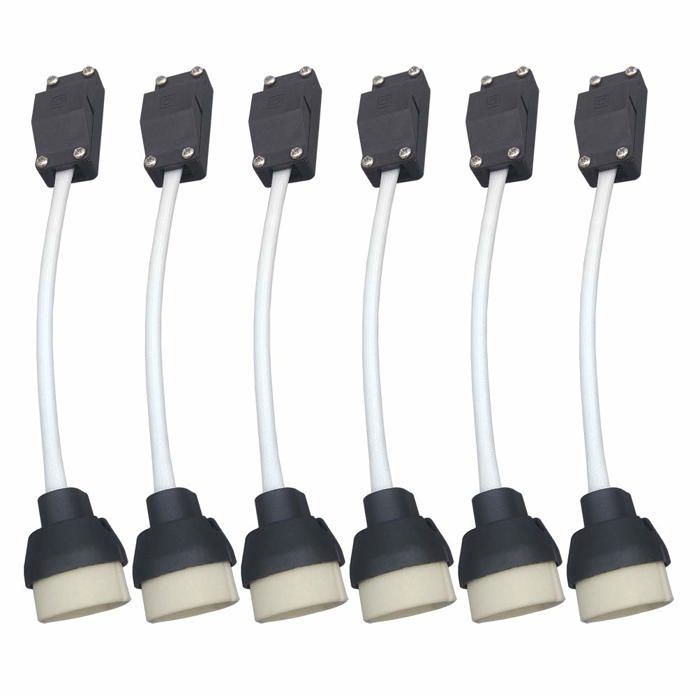 GU10 Support de Lampe Douille Dampoule Connecteur Adaptateur pour LED et Halogène Base en céramique Et Bornier
