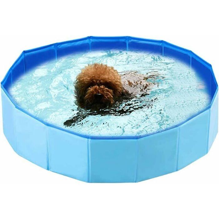 Meilleurs prix pour Piscine pliable pour chien pataugeoire pour chien piscine pour chien bleu- Étiquette