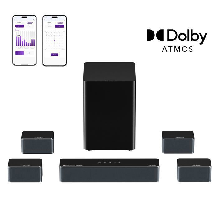 ULTIMEA 7.1 Barre de Son avec Dolby Atmos Poseidon D80 Boom