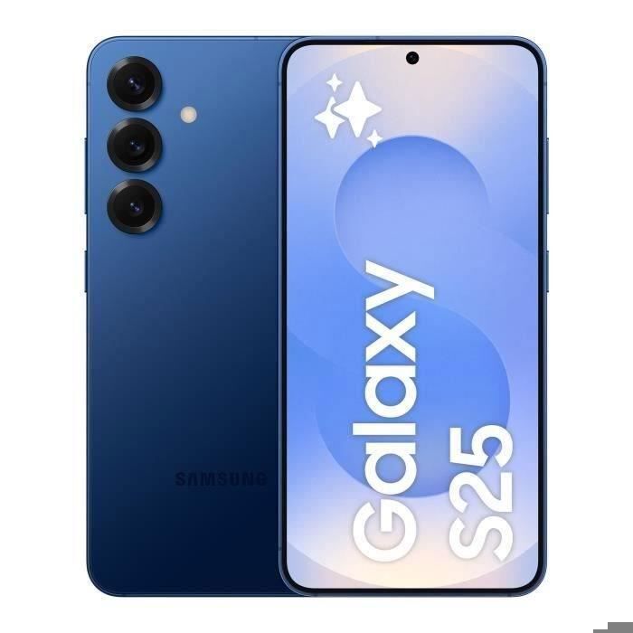 Version Internationale - SAMSUNG Galaxy S25 AI Smartphone 512 Go Bleu nuit - Single SIM