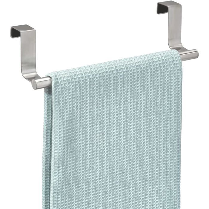 porte serviette salle de bain sans perçage petit support serviette en acier inoxydable argenté