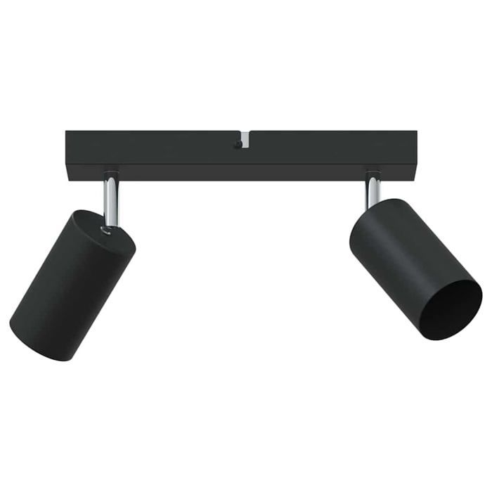 Spot de plafond moderne - vidaXL - Noir - Métal - 26x55x165 cm - Orientable - Usage intérieur - Installation facile