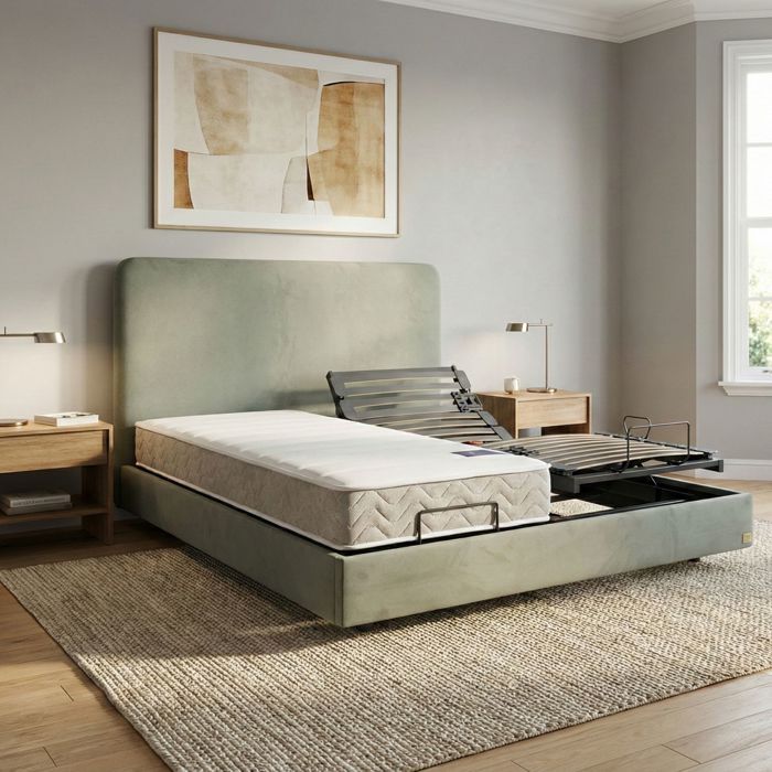 Matelas ressorts ensachés pour lit électrique 90x200 cm Symphonie - - Garantie 5 ans - Terre de Nuit