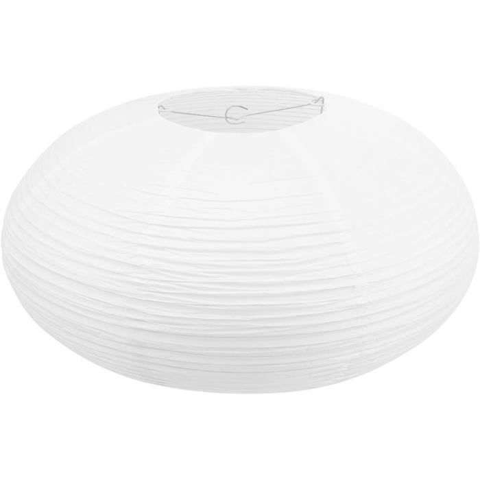 Abat-jour de chandelier couverture lumineuse en papier DIY portable pour suspension lumineuse pour maison et hôtel Blanc