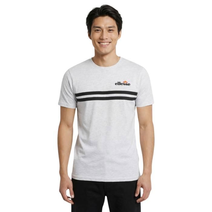 ELLESSE - Tee shirt - gris chiné - XL - Gris - Tee-shirts & débardeurs Homme