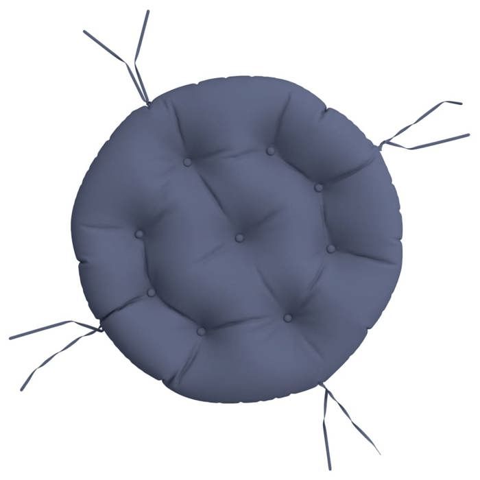 Moderne Coussin rond bleu marine Ø 60x11 cm tissu oxford Décoration de chaises & canapés @EU55321