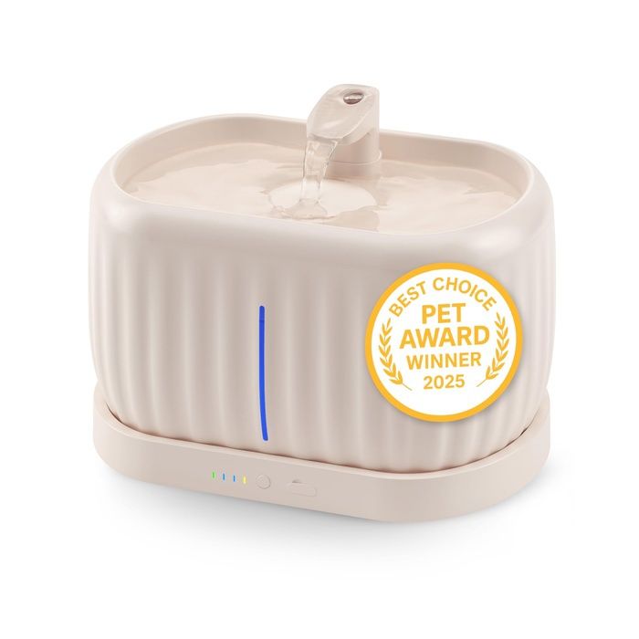 Pretty Paw Fontaine à Eau pour Chat s Fil 3L - Détecteur de Mouvement Système Filtré Silencieux pour Hydratation Bei FONTAINE A EAU