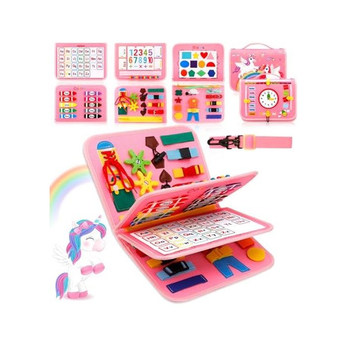Busy Board Montessori pour Enfants 4 Couches Planche Montessori Jeux