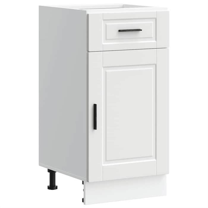 Bois Cabinet de cuisine moderne Armoire Rangement cuisine Porto blanc bois dingénierie 40x46x81.5 cm CC4441