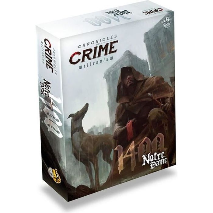 jeu de société chronicles of crime millenium - 1400 - abystyle - mixte - blanc - 90 min