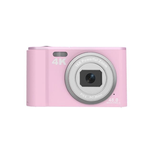 Rose-Mini caméra numérique HD avec lanière, enregistrement de prise de ...