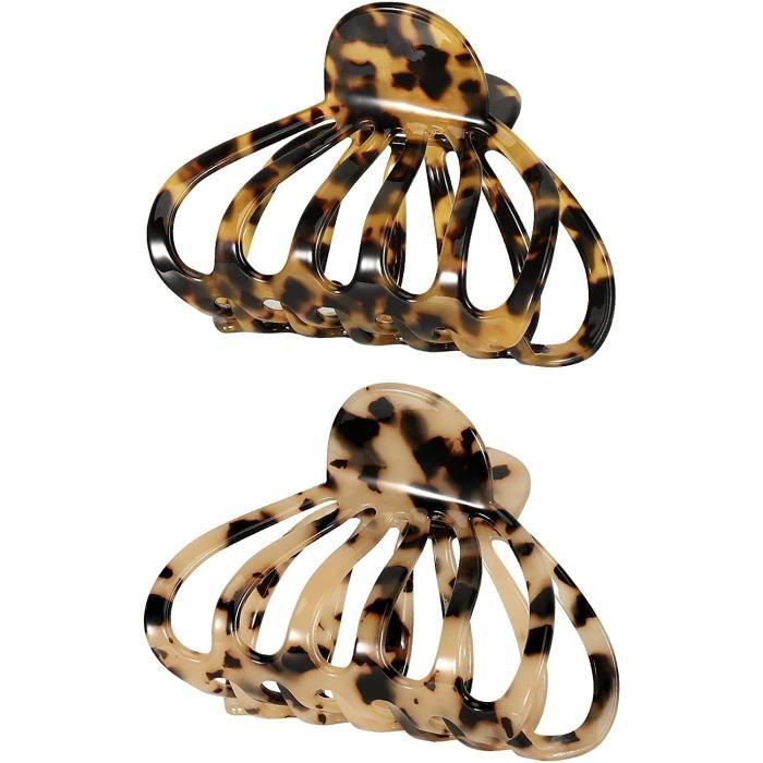 Lot De 8 Épingles à Cheveux En U Grand Modèle - Couleur Or - Matière Acétate De Métal - Pour Coiffures Élégantes