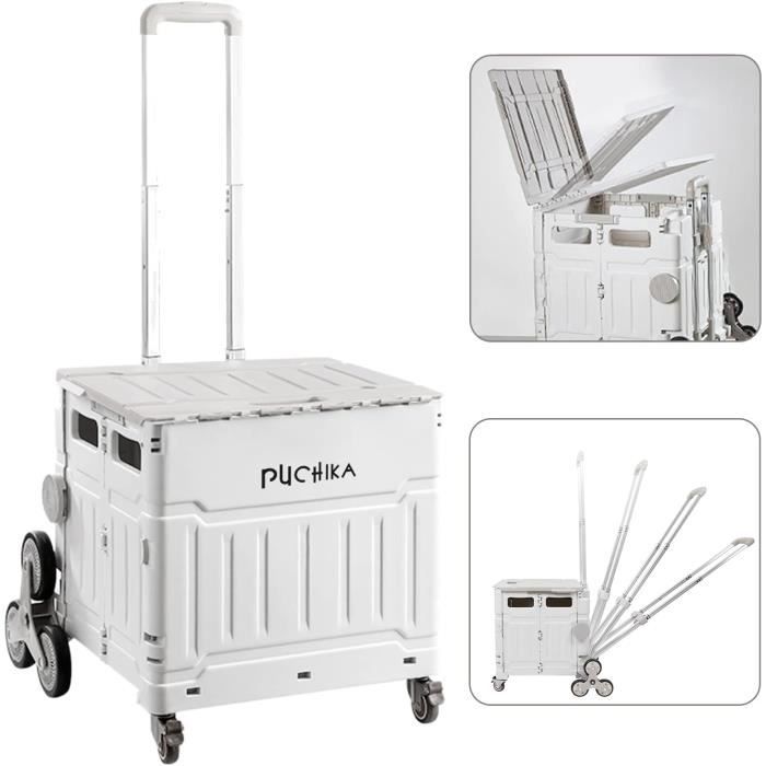 Relaxdays Chariot De Courses, Pliable, 25 L Sac D'achats Avec Roulettes, Chargeable Jusqu'à 10 Kg, 91 X 40 X 30 Cm, Roug