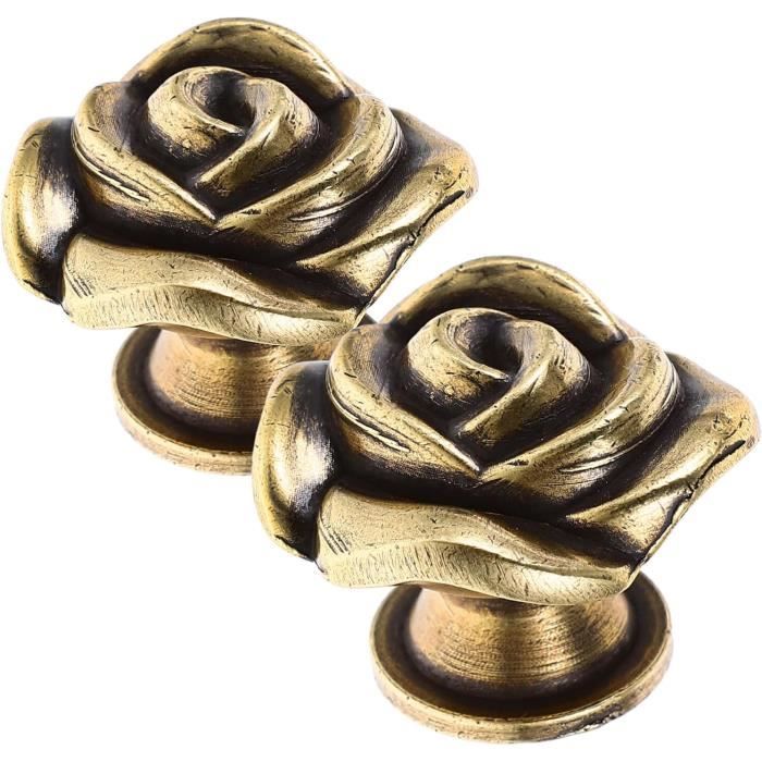6 pièces boutons de garde-robe armoires en bois poignées