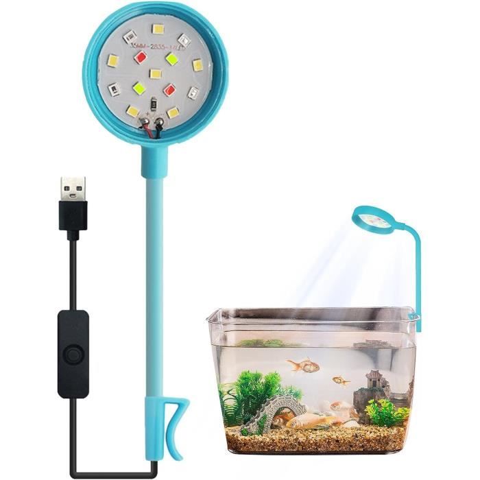Lumière Flexible Pour Aquarium  Lampe À Pince Rotative À 360