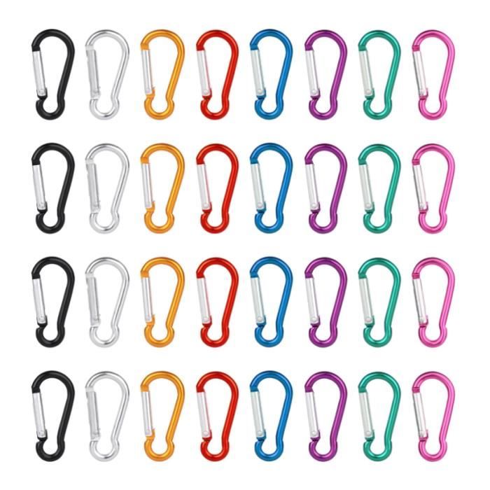 Xtahdge Mini Mousqueton De Verrouillage En Titane De 6 Pièces