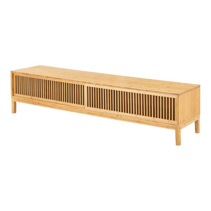 Meuble TV bambou 160 x 40 x 38 cm naturel 03_0007873
