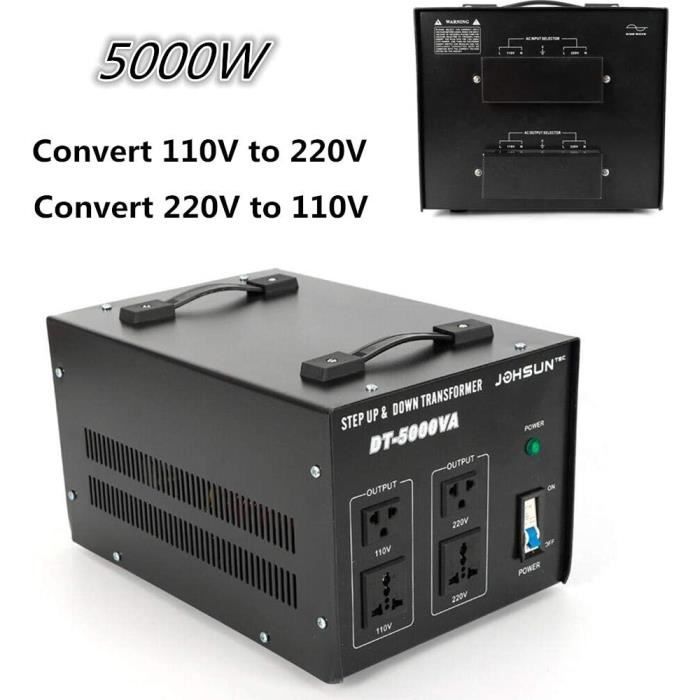Transformateur de puissance 5000W 110V 220V - Protection de disjoncteur de  transformateur de convertisseur