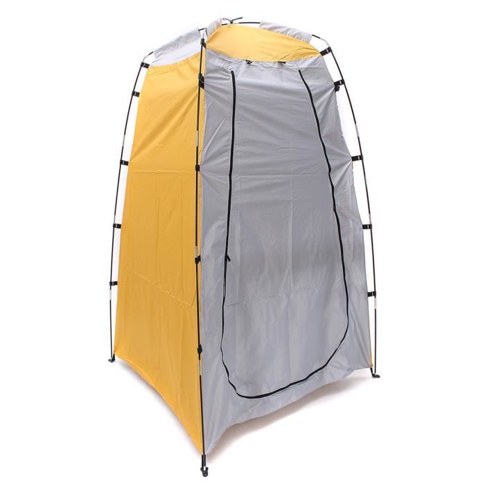 Portable Camp Tente éclairée et douche vestiaire Privacy Toilette Bain Shelter