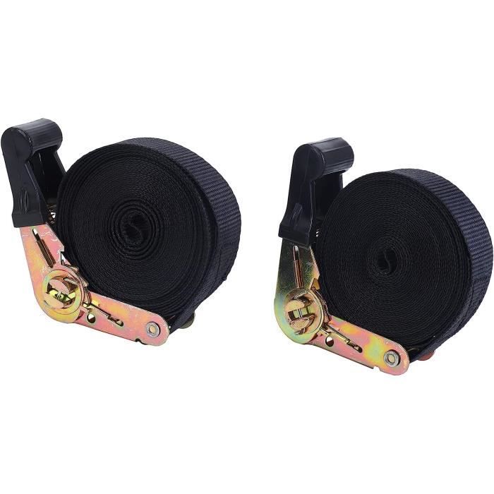 Sangle A Cliquet Automatique 6 Pieces Sangles De Chargement, Sangle De Fixation, Sangles De Tension, Sangles D Sangles D'arrimage Pour Camion