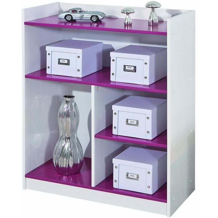 Etagere Fuchsia En Bois Massif Dim 78 6 X 33 X 100 Cm Achat