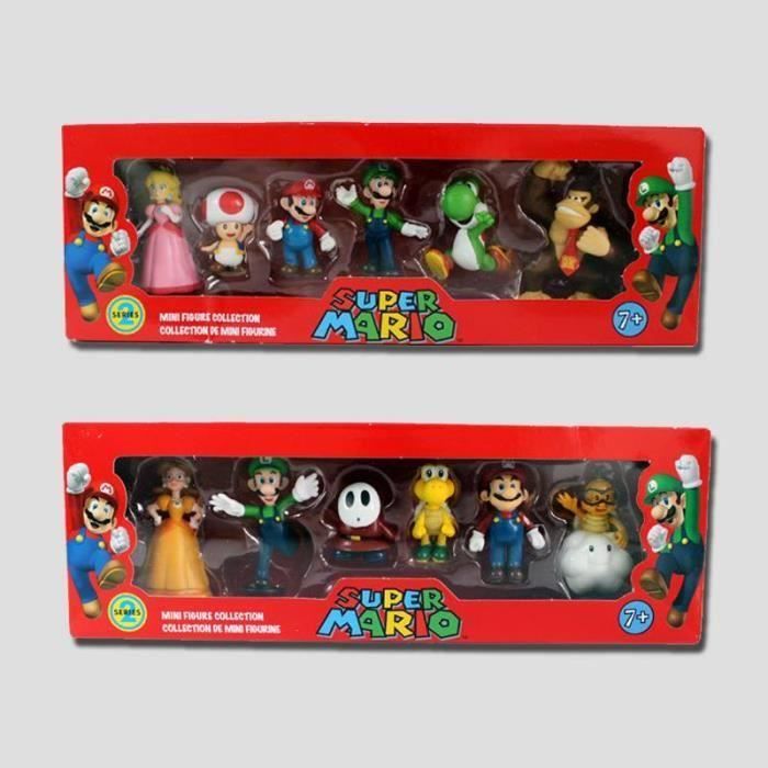 6 Pcs - set Super Mario Bros PVC Action Figurine Jouets Mario Luigi Yoshi  Champignon Donkey Kong dans - Cdiscount Jeux - Jouets
