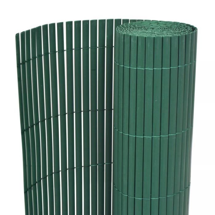 Clôture de jardin - Clôture Grillage Panneau de clôture Double face PVC 90 x 300 cm Vert