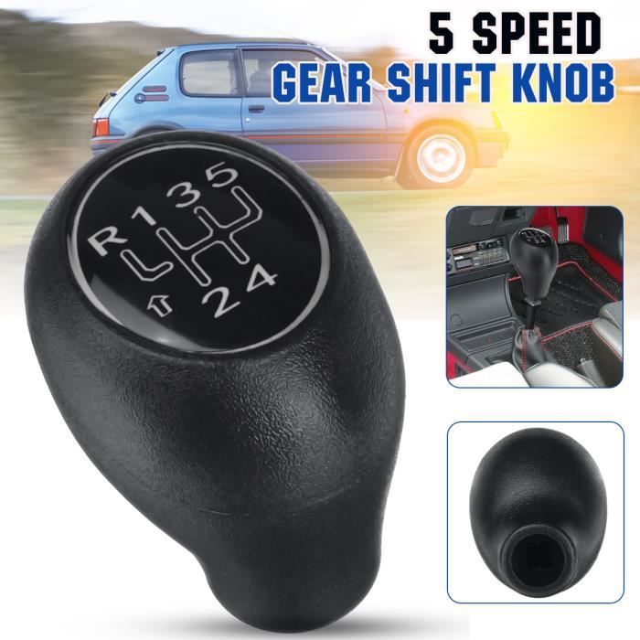5 Vitesse Pommeau Levier De Vitesse Pour Peugeot 504 505 309 5 Gti Cti Blanc Cdiscount Auto
