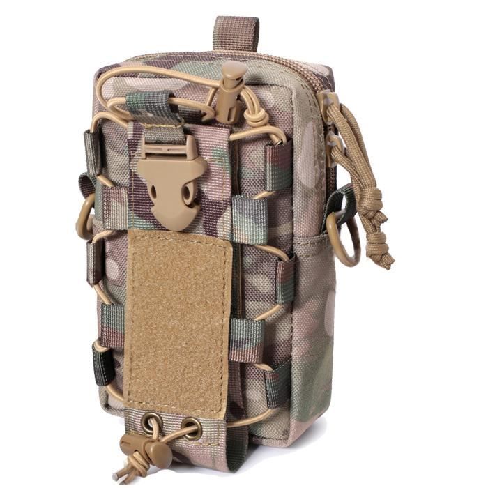 Sacoche De Taille Tactique Molle - Étui Nylon Pour Chasse, Pêche, Téléphone