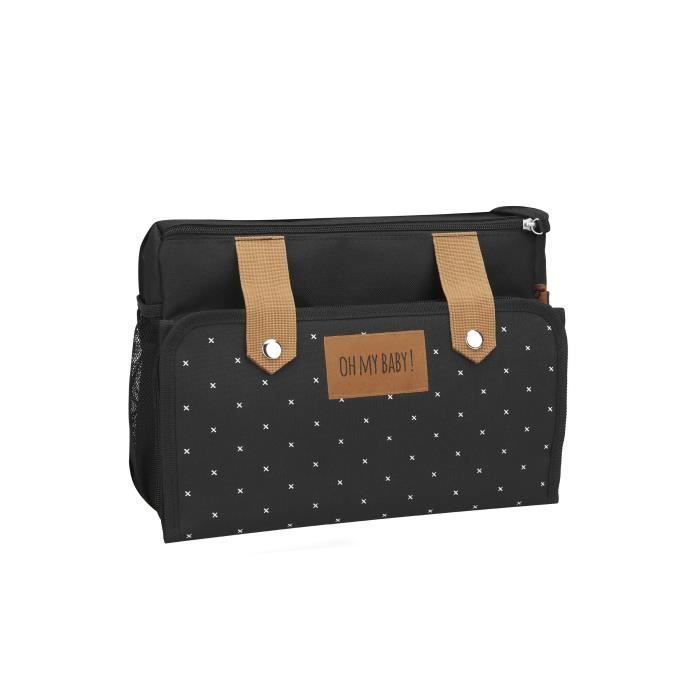 ACHANFLY Organisateur Panier Poussette Universel Sac Poussette Bebe Yoyo Multifonctionnel Étanche Sac a Langer Bebe Accessoires de Poussettes Grande Capacité Organisateur et Porte Gobelets 38*14*14cm