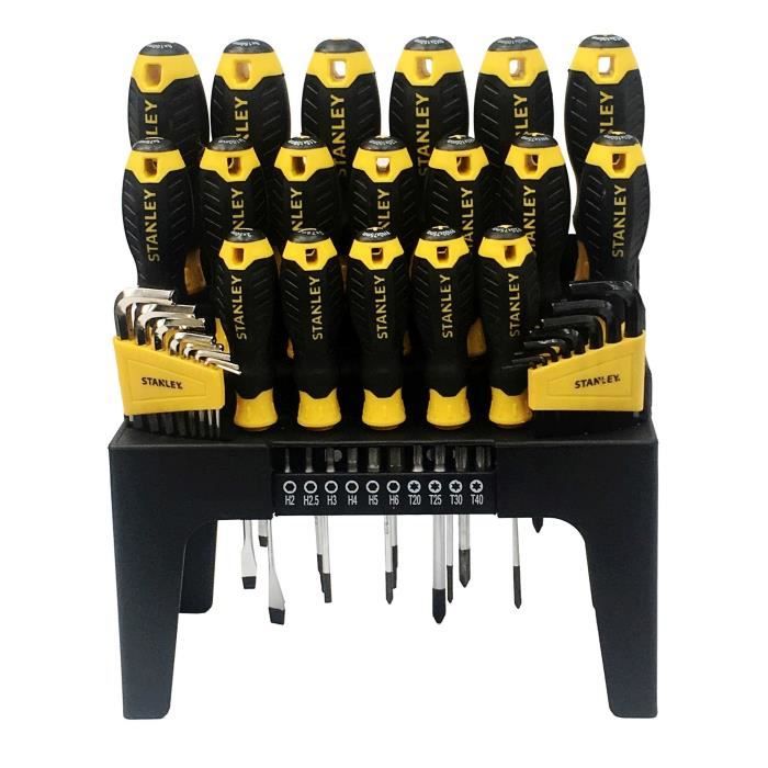 Stanley STA88040 Embout de Vissage et Amplificateur Magn/étique Noir Set de 21 Pi/èces