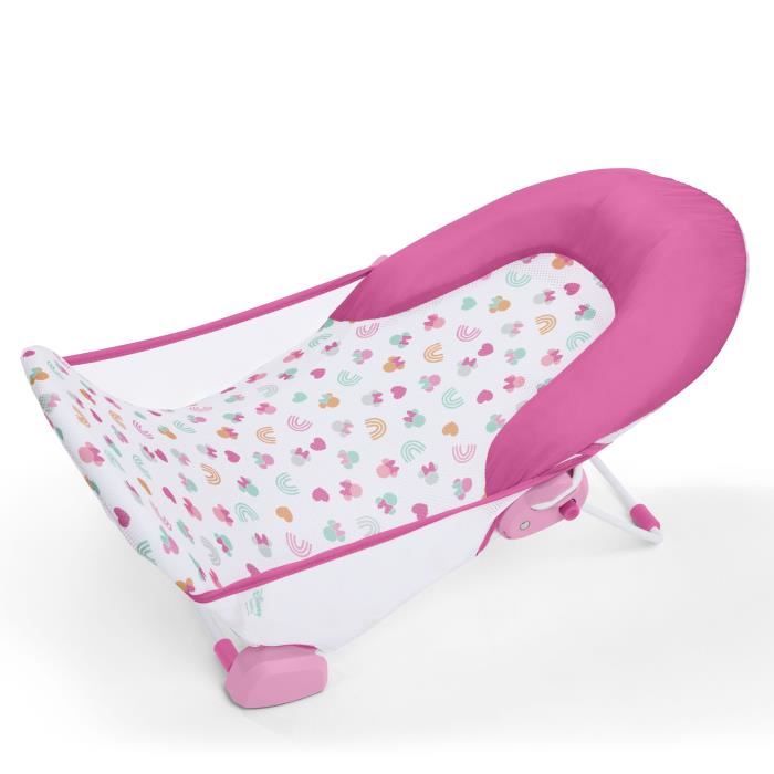 Bright Starts Transat - Anneau DISNEY BABY- MINNIE- de bain pour bébé fille pliable