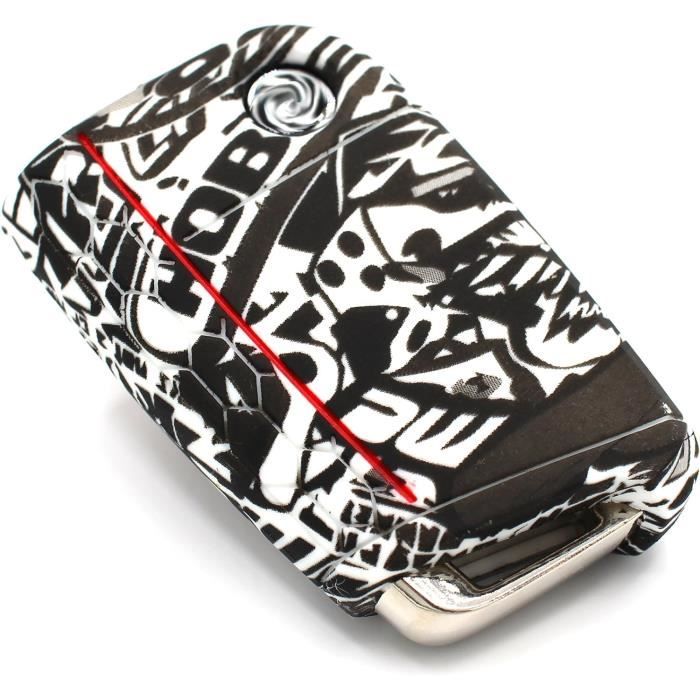 FOAMO Coque De Protection Pour Clé De Voiture Compatible Avec VW Golf 7