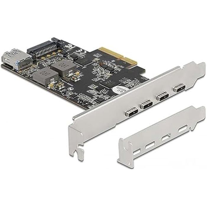 Carte PCI Express DELOCK 4 Ports USB Type C + 1 USB Type A USB 3.2 Gen 2 - vue 4