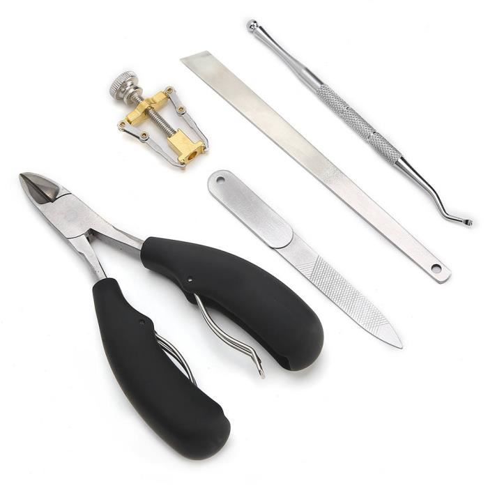 Kit Podologie Soin Ongles Incarnés - Pince Coupe Cuticule Acier Inox - Neuf