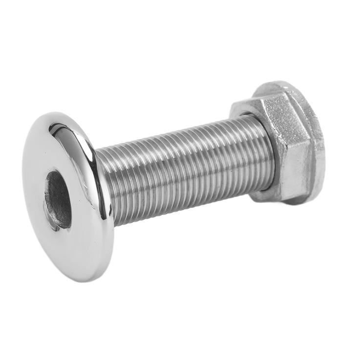 Raccord Traversant De Coque Pour Bateau – Évent De Vidange, Sortie D'échappement, Plastique ABS – Pour Pompe De Cale, Drainage Réservoir, étanche Et Résistant à L'eau Salée
