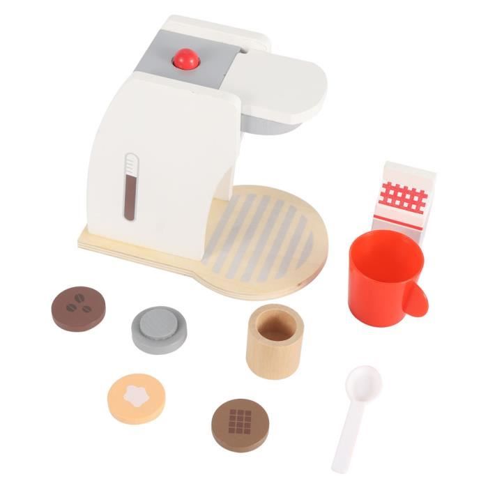 Cafetière Jouet En Bois Pour Enfants - Jeu De Rôle Barista - 35 Pièces Incluses - Éducatif Et Créatif - Idéal Cadeau 3 Ans Et Plus