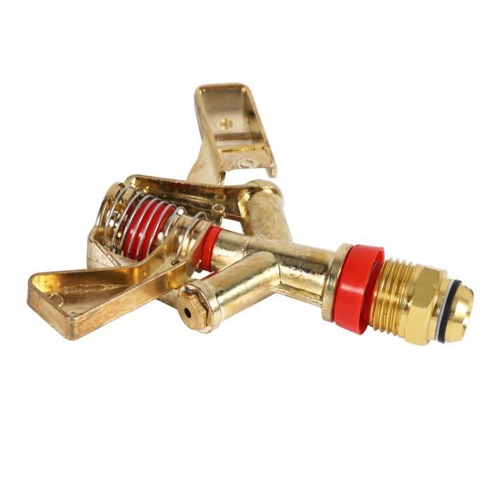 Arroseur De Jardin En Laiton – Rotation 360°, Hauteur Réglable – Filetage Mâle 5,1 Cm – Pour Pelouse, Agriculture, Irrigation
