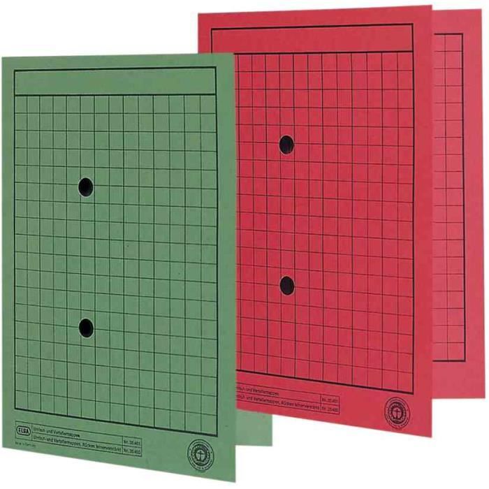 Fiche bristol 297 x 210 mm quadrillée 5 x 5 blanche perforée Oxford