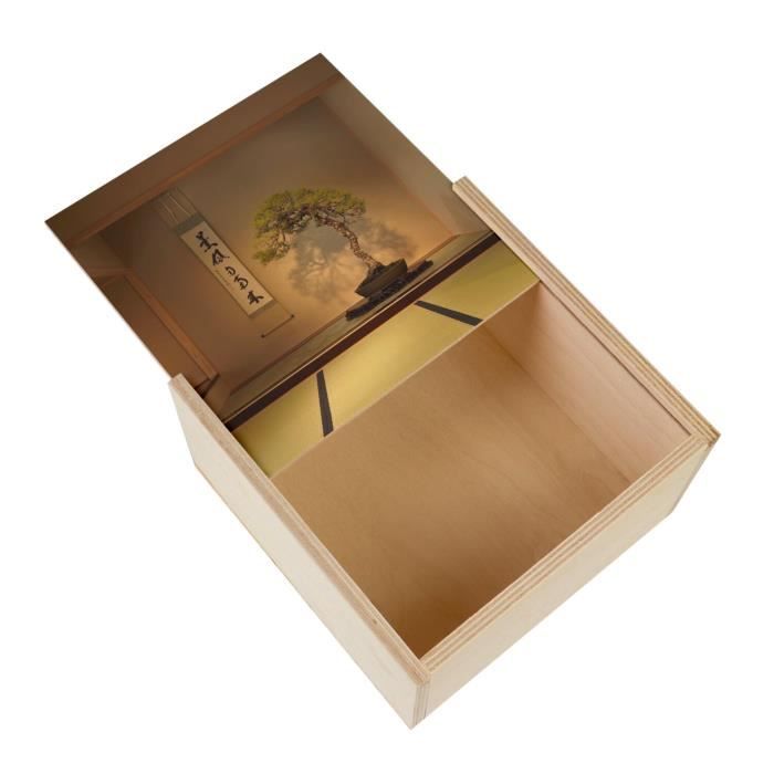 Boite Coffret En Bois - Fabulous - Roses Alignées Et Leurs Reflets (11 X 11 X 3,5 Cm) - Boîte De