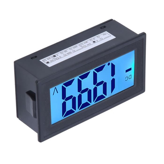 Voltmètre Numérique 8-100 V, Jauge de Batterie pour Chariot de Golf, Rétroéclairage, Moniteur de Batterie Numérique, Jauge de Batterie, Stockage de Batterie, Moniteur de