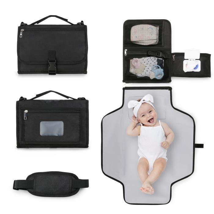 Matelas à Langer de Voyage Pliable, Tapis à Langer imperméable pour bebe,  Sac à langer Avec Pochettes pour Voyage, Promenade - Cdiscount Puériculture  & Eveil bébé