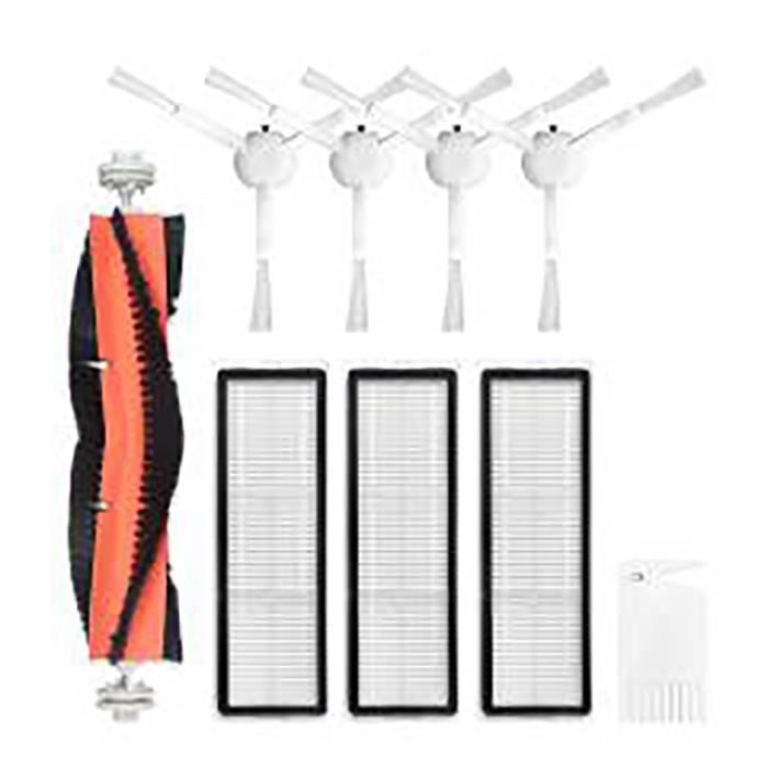Lot daccessoires de rechange pour aspirateur Dreame F9 1 brosse rouleau + 4 brosses latérales + 3 filtres + 1 peigne