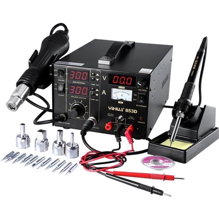 Station De Soudage Air Chaud Réglable 220V – Fer à Souder électrique Pour étain