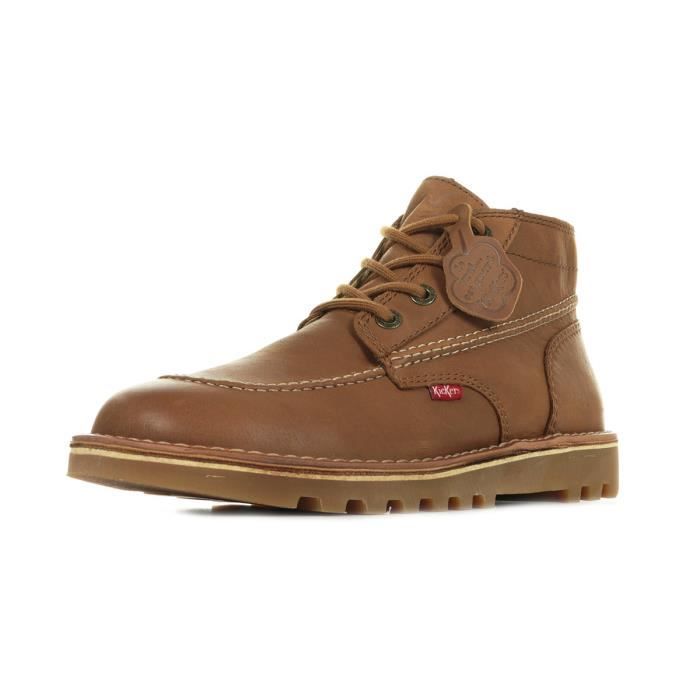 Kickers Bottillon Cuir Homme Camel 